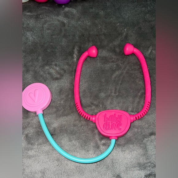 HASBRO Baby Alive STETHOSCOPE G-015D Pink Teal Magenta Doctor Play - Picture 2 of 9